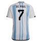 Prima Maglia Argentina Mondiali 2022 Rodrigo De Paul 7